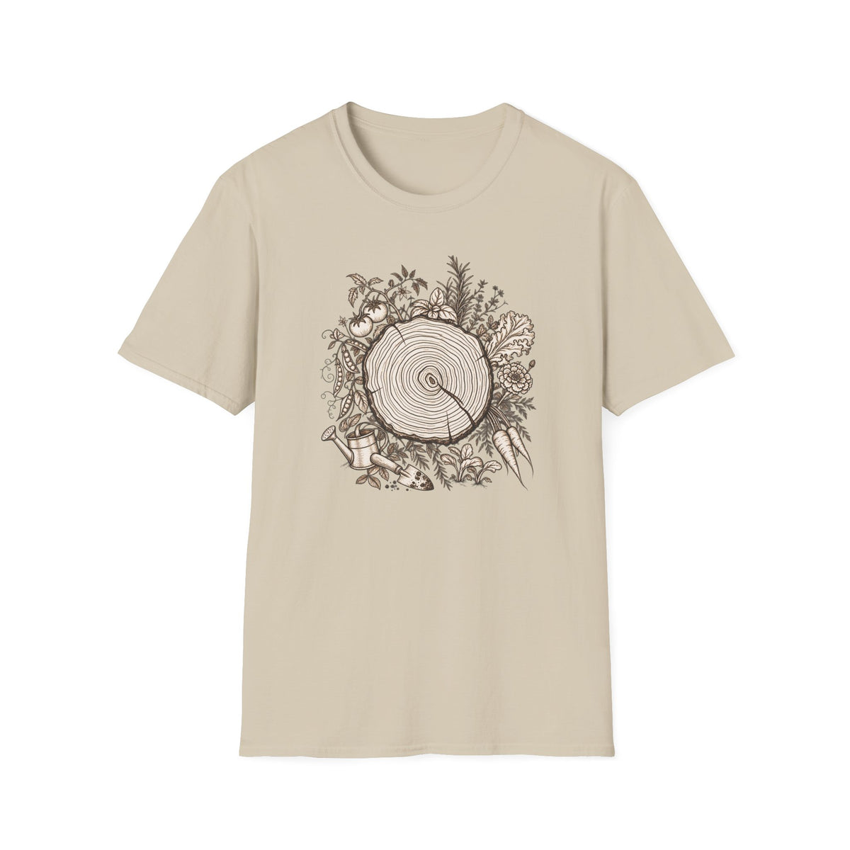 Nature Log Gardening Graphic T-shirt