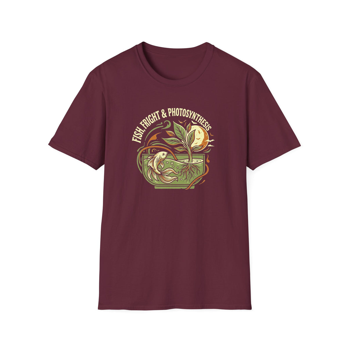 Retro Plant & Fish T-Shirt