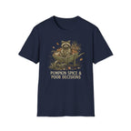 Raccoon Wheelbarrow Pumpkin T-Shirt