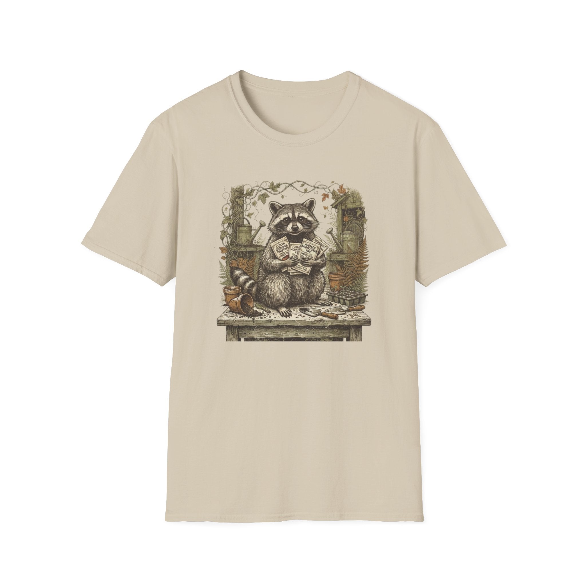 Raccoon Gardening T-Shirt