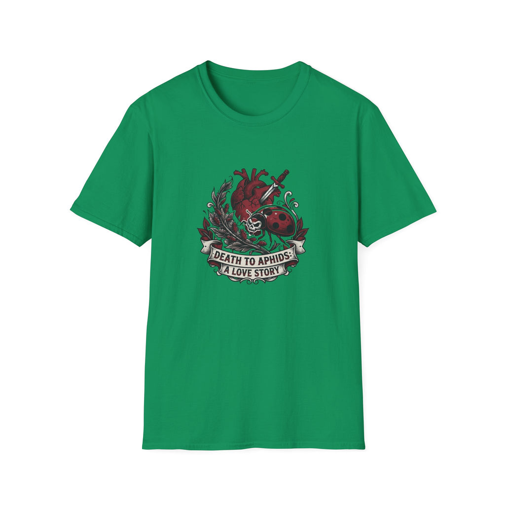Anatomical Heart & Ladybug Tattoo Design T-Shirt