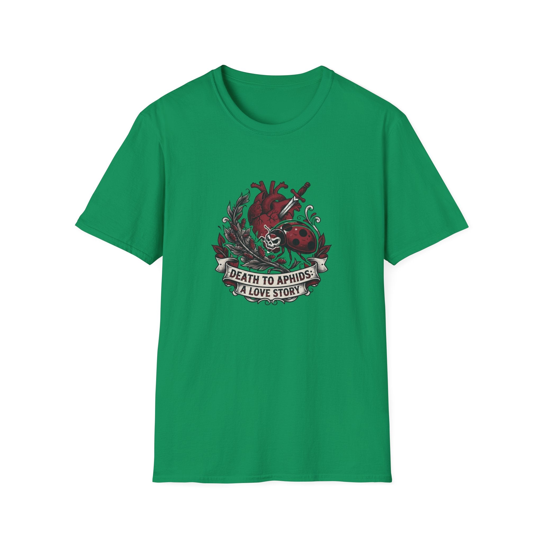 Anatomical Heart & Ladybug Tattoo Design T-Shirt