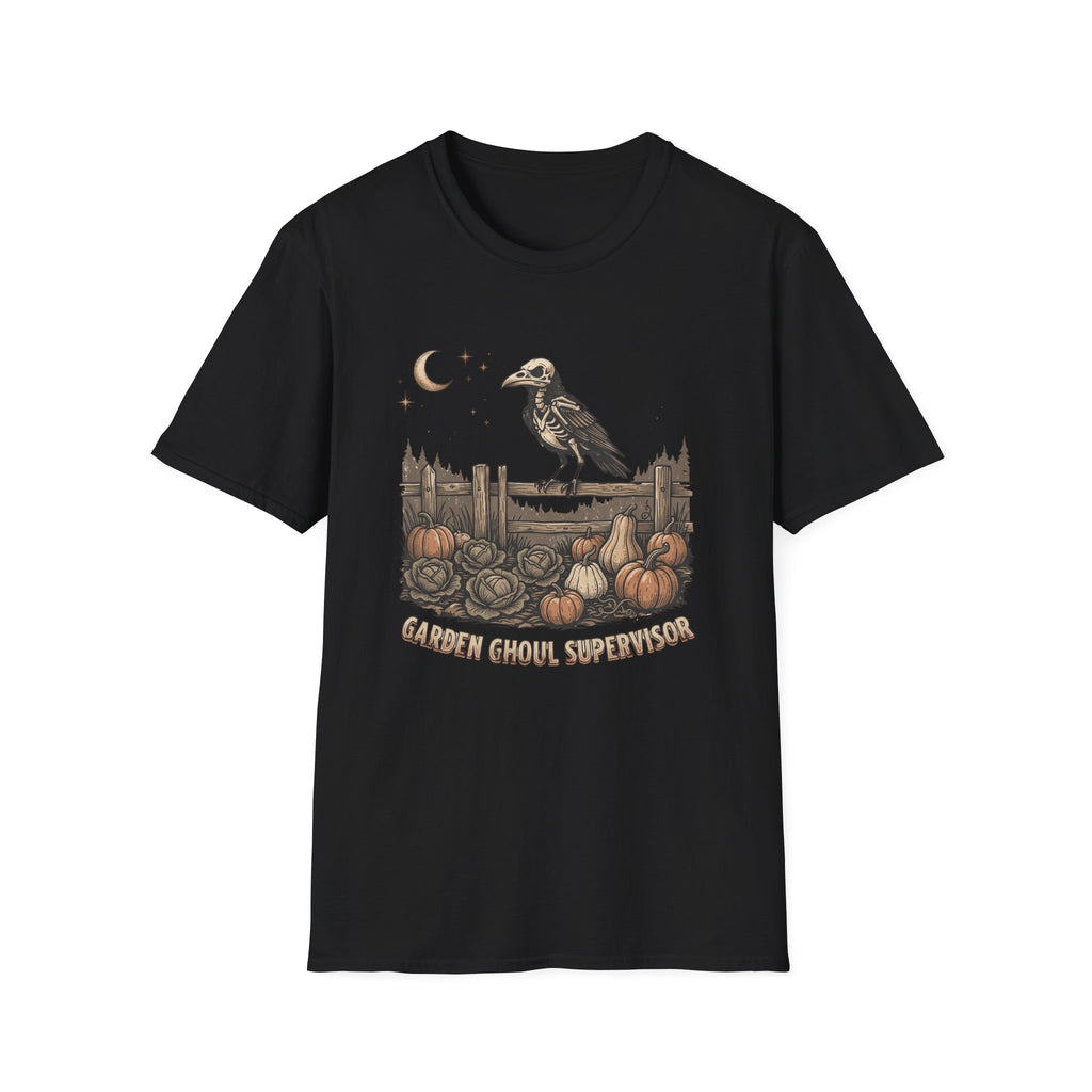 Crow Raven Pumpkin Patch T‑Shirt