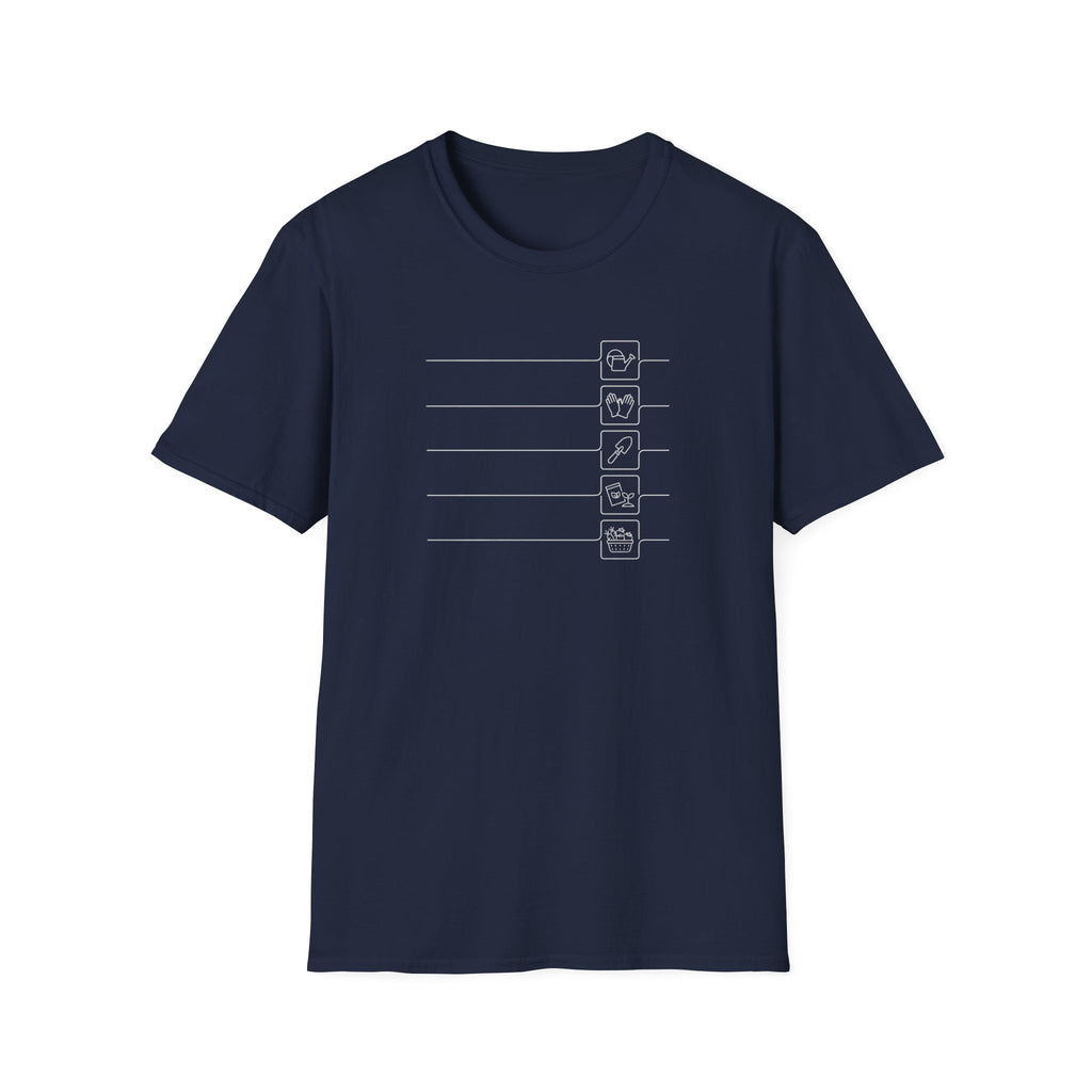 Minimalist Gardening Icons T-Shirt
