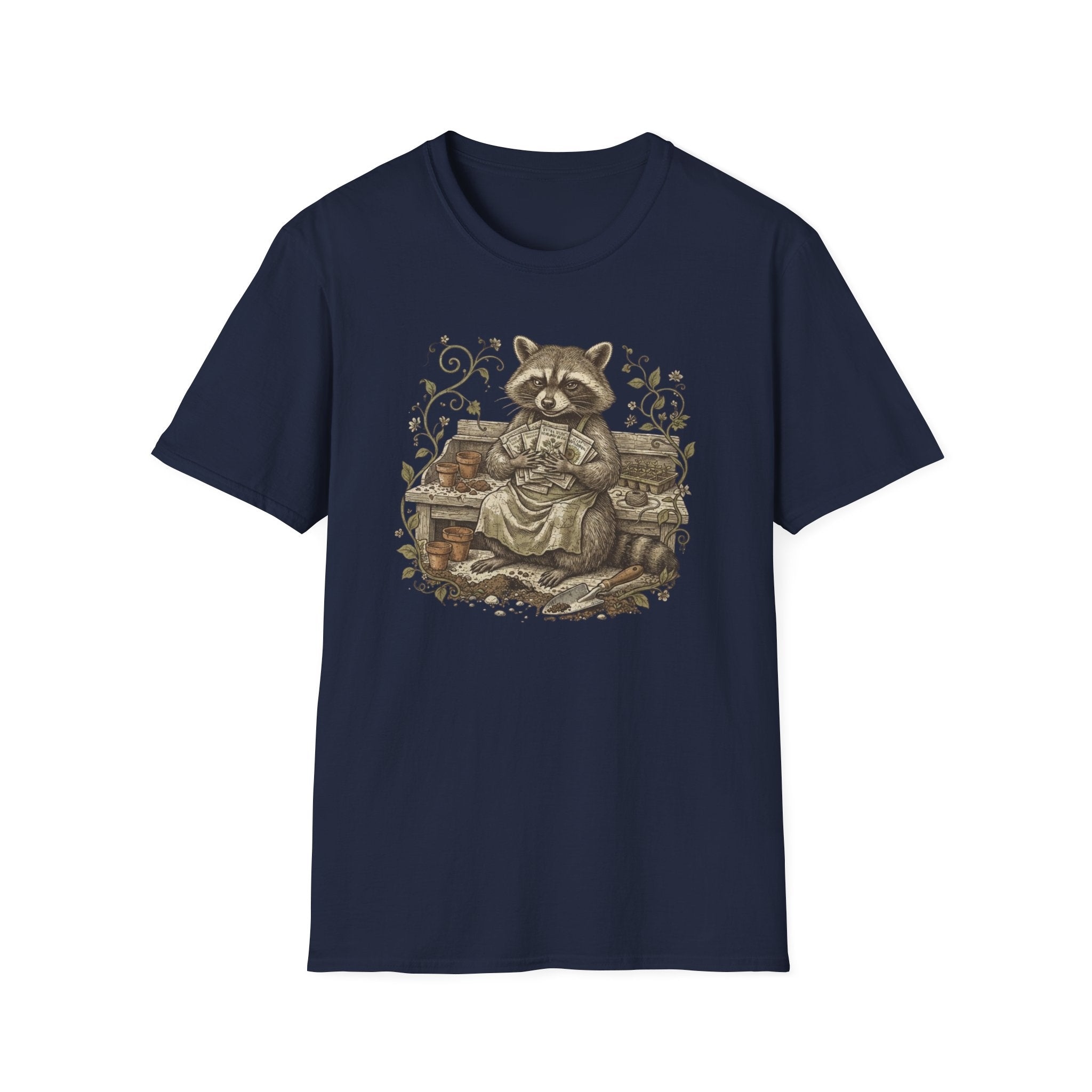 Raccoon Gardening T-Shirt