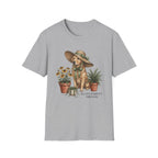 Golden Retriever with Plants Garden T-Shirt