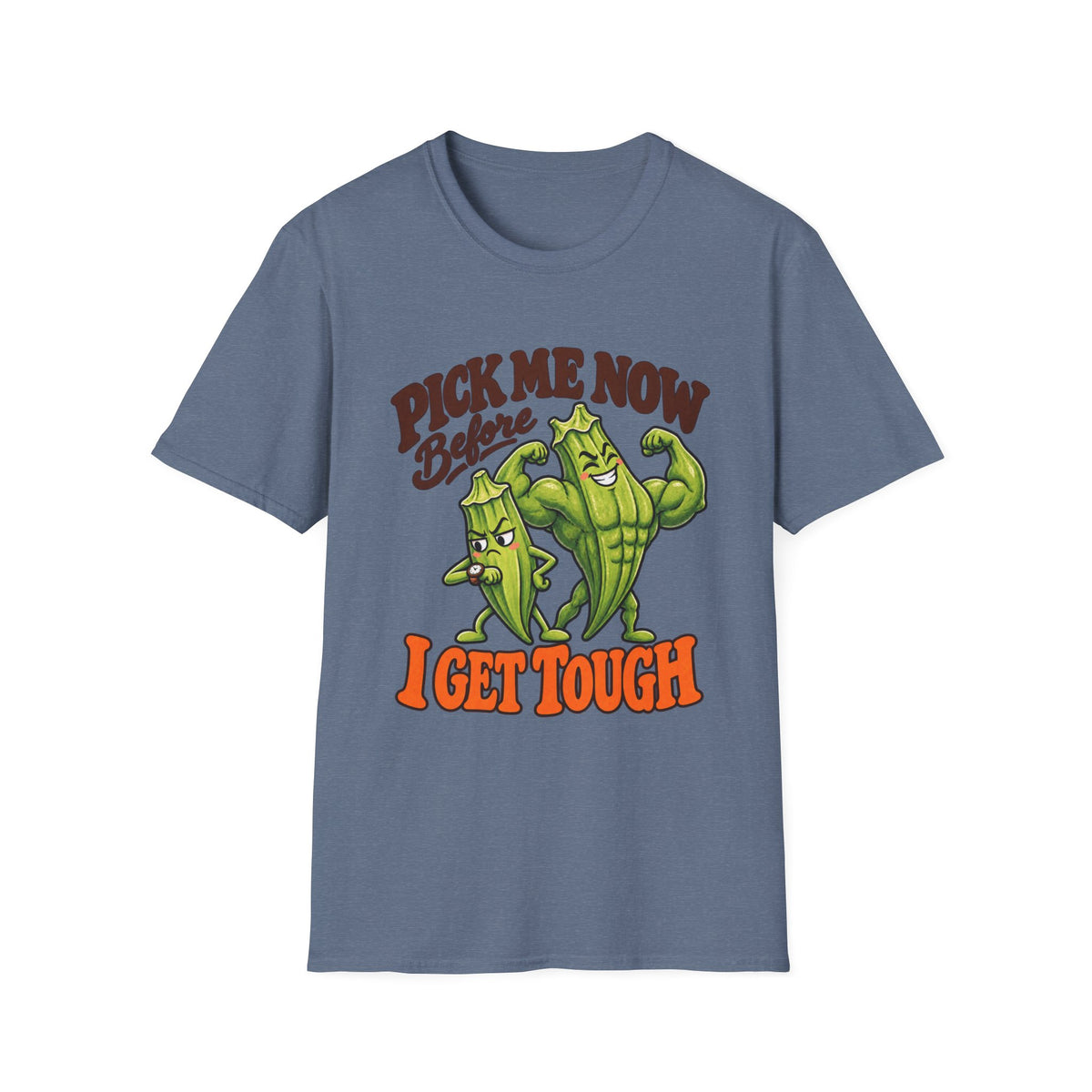Funny Okra Muscle Graphic Tee