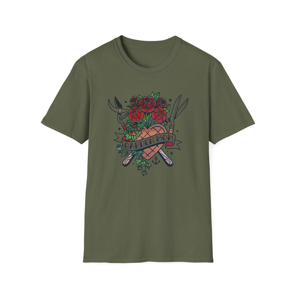 Floral Pruning Shears Garden Mom T-Shirt