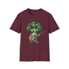 Cool Broccoli Playing Guitar Tee