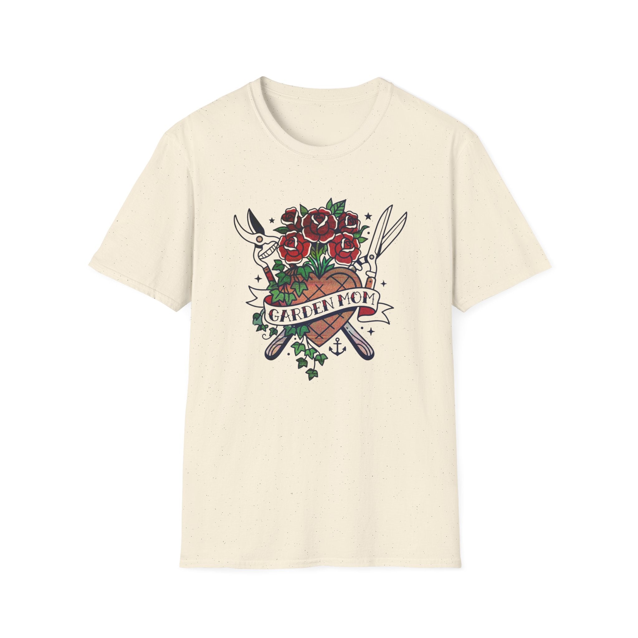 Floral Pruning Shears Garden Mom T-Shirt