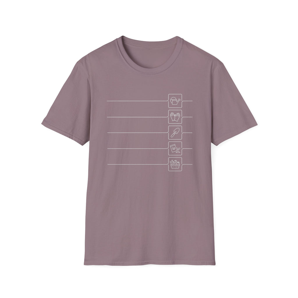 Minimalist Gardening Icons T-Shirt
