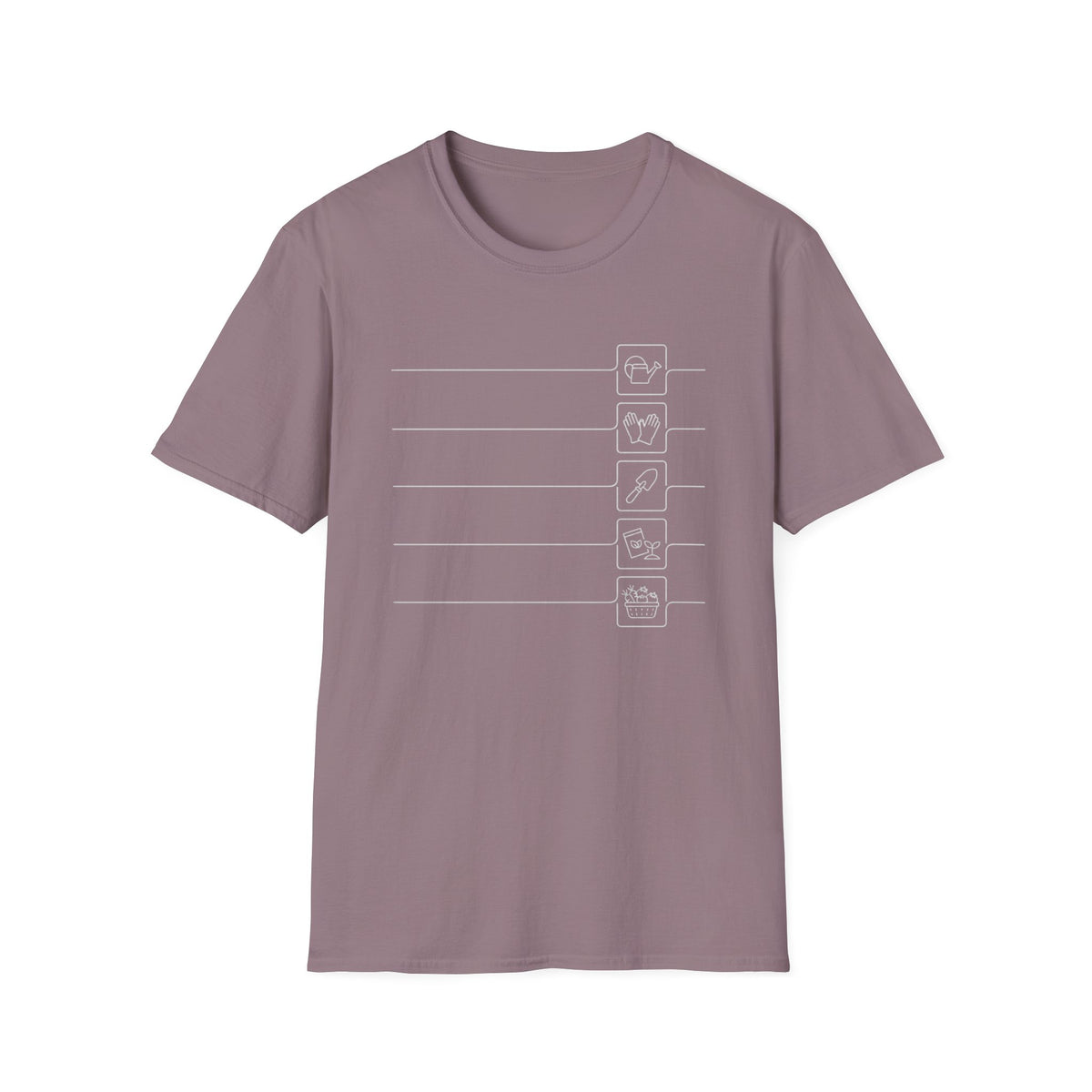 Minimalist Gardening Icons T-Shirt