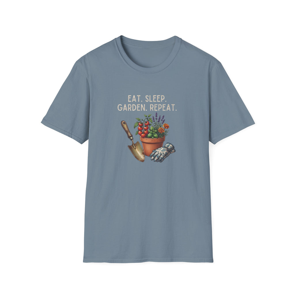 "Eat. Sleep. Garden. Repeat."T-Shirt