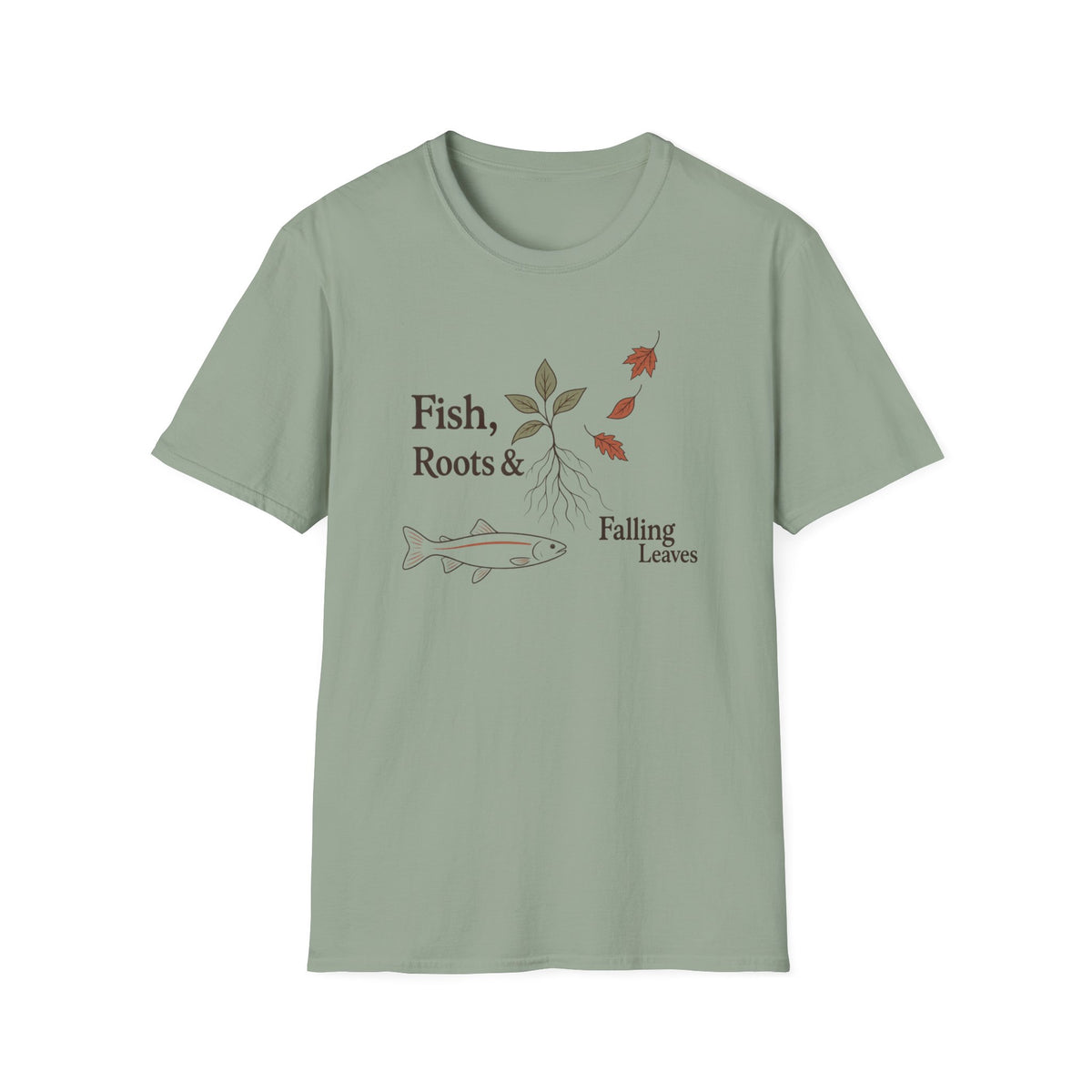 Fish, Roots & Falling Leaves T-Shirt