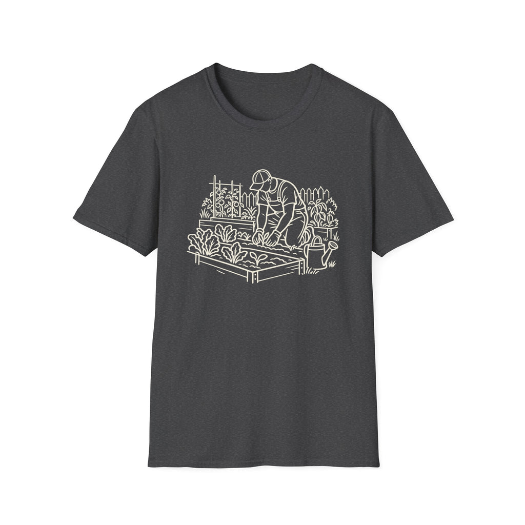 Line Art Vegetable Garden T-Shirt