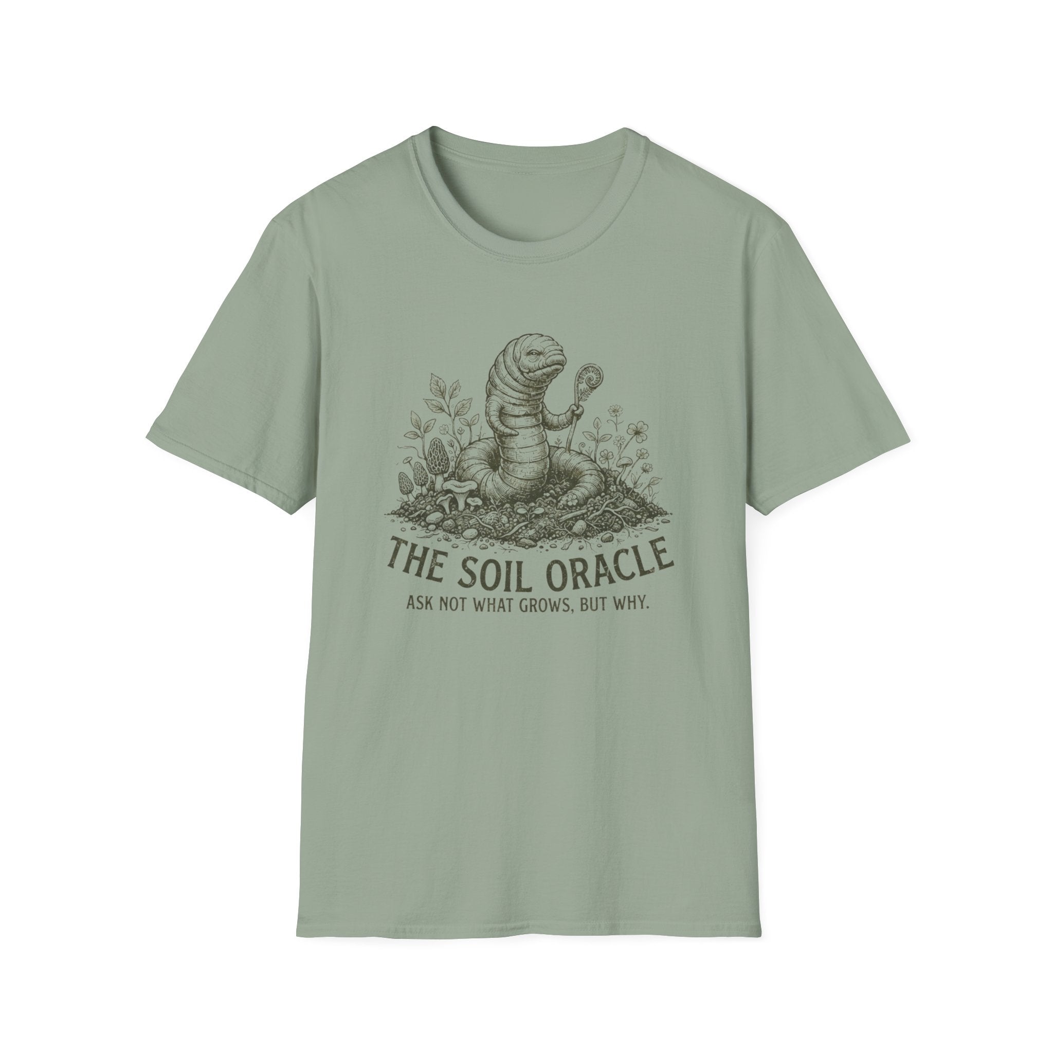 The Soil Oracle Worm Illustration T-Shirt