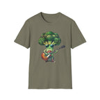Cool Broccoli Playing Guitar Tee