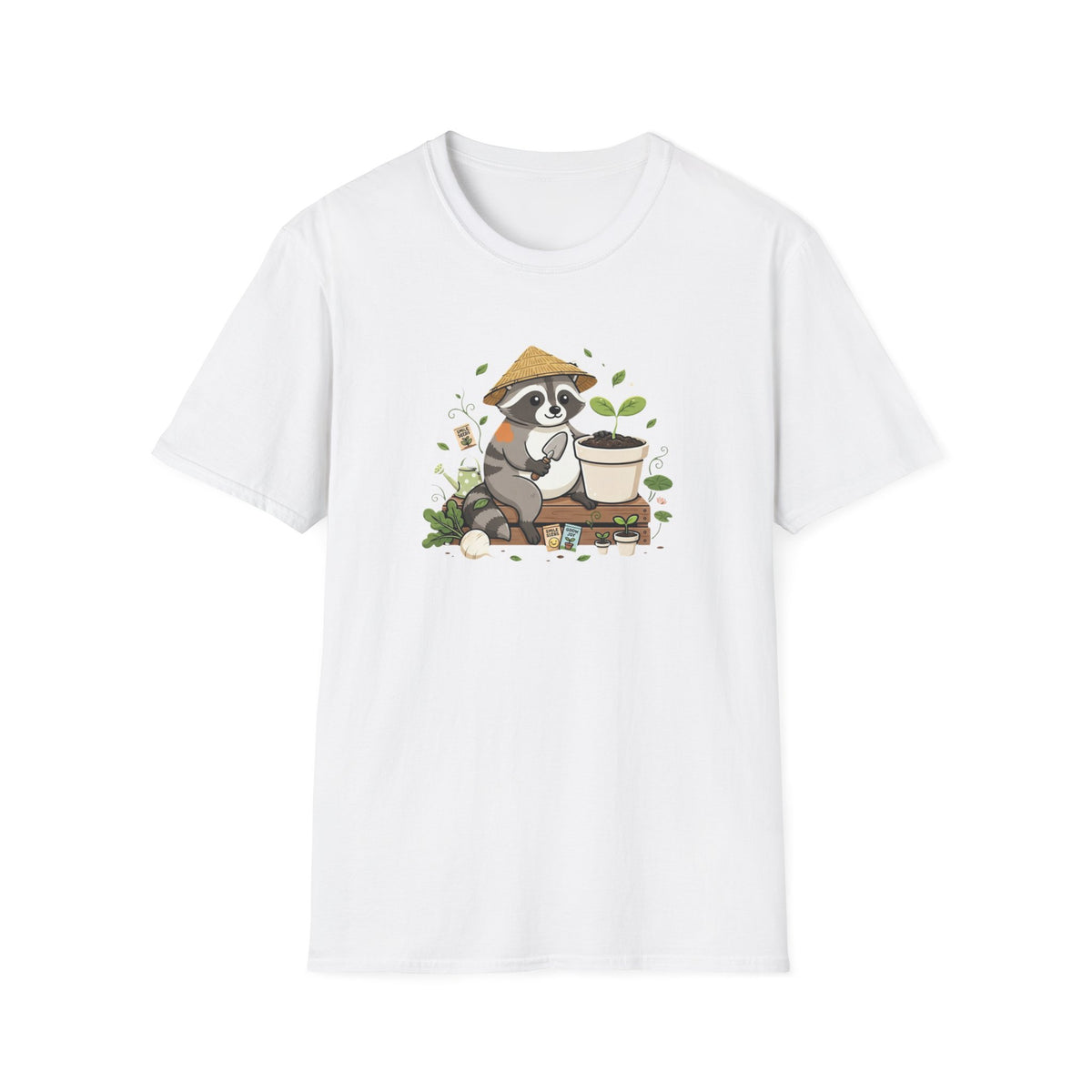 Raccoon Gardener T-Shirt