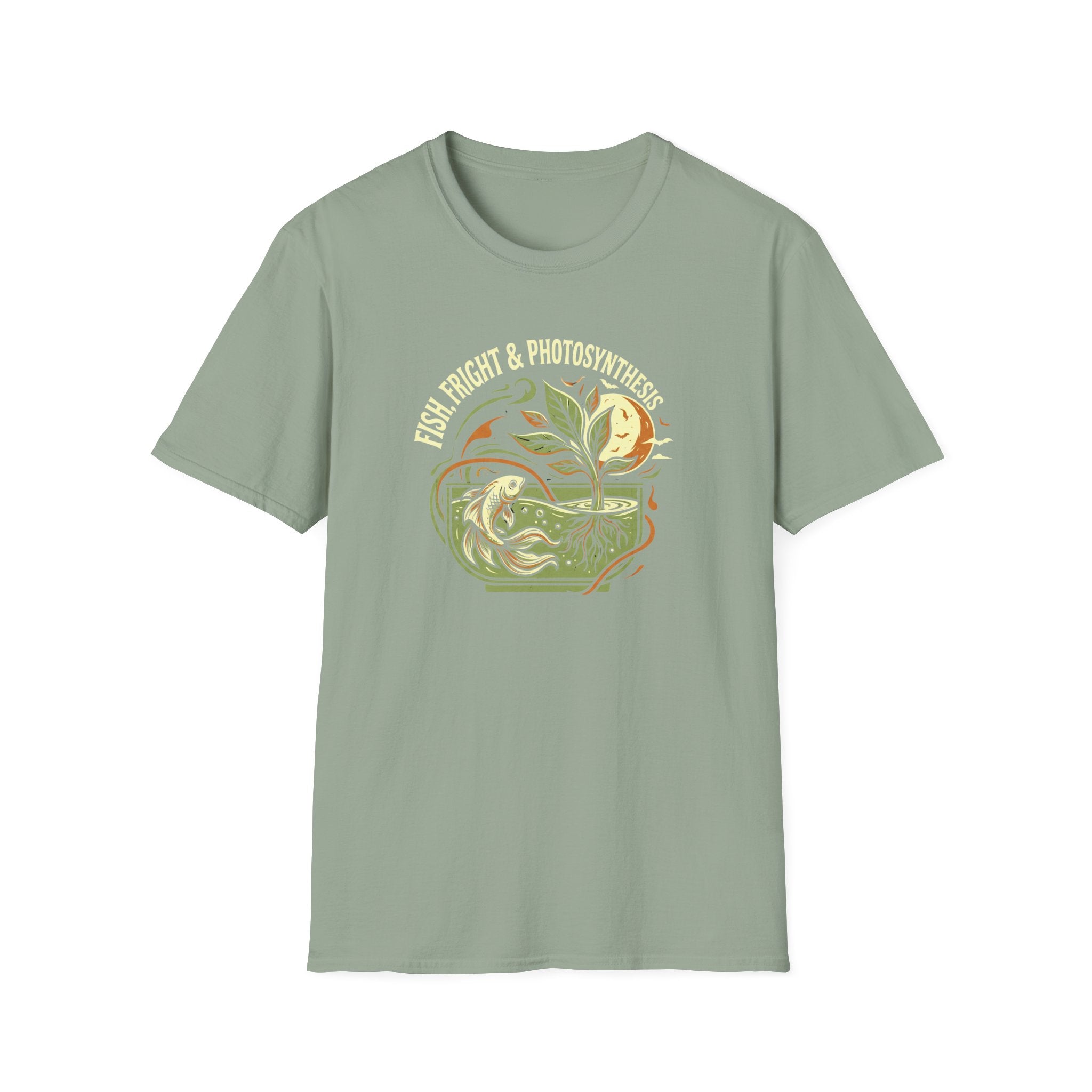 Retro Plant & Fish T-Shirt
