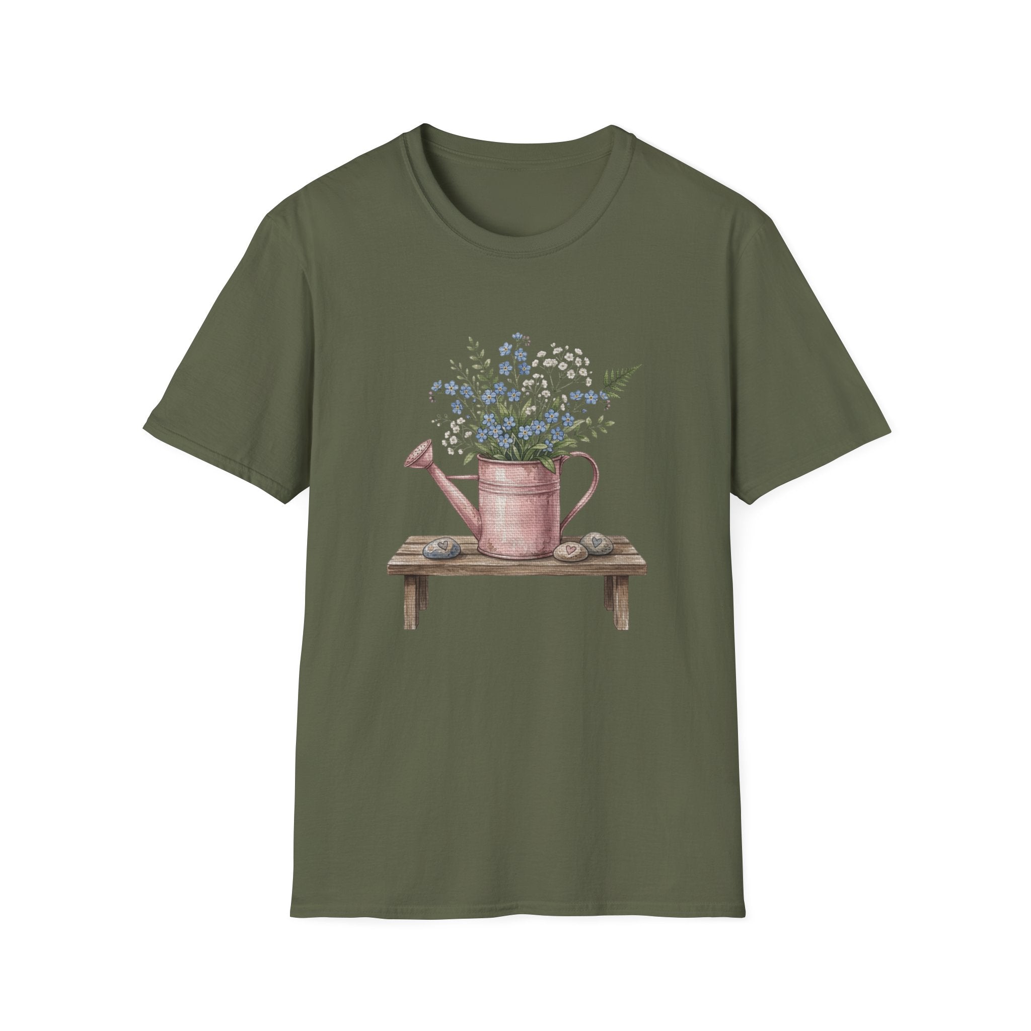 Floral Watering Can T-Shirt