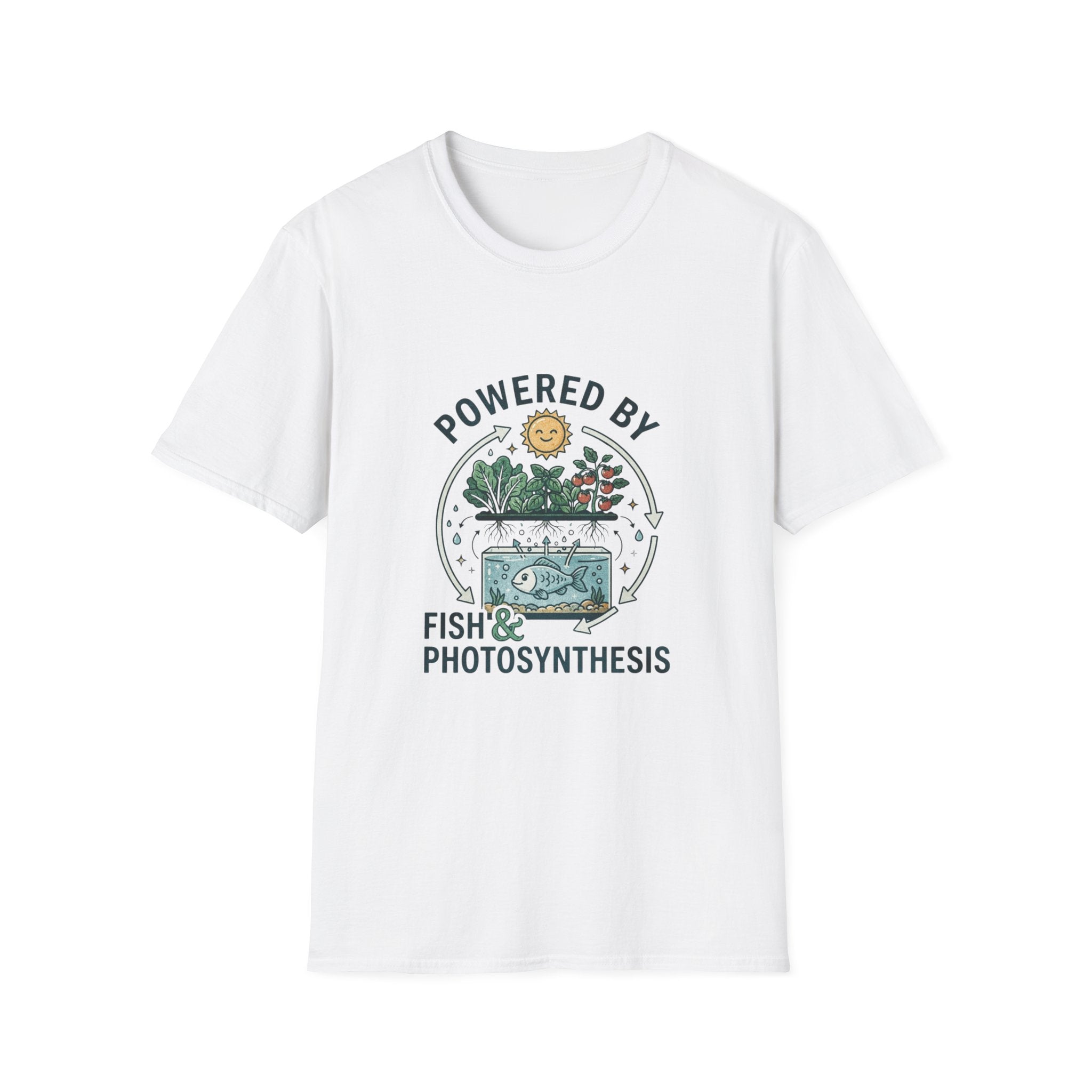 Powered by Tilapia and Pure Aquaponics T-Shirt