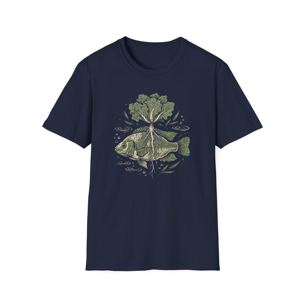 Fish & Tree Eco Graphic T-Shirt