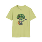 Cool Broccoli Playing Guitar T-Shirt