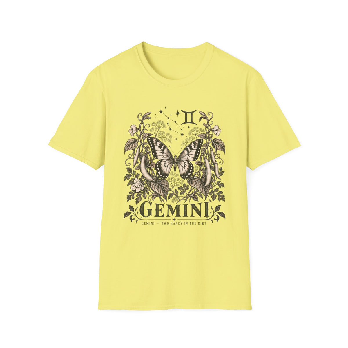 Gemini Zodiac Butterfly T-Shirt