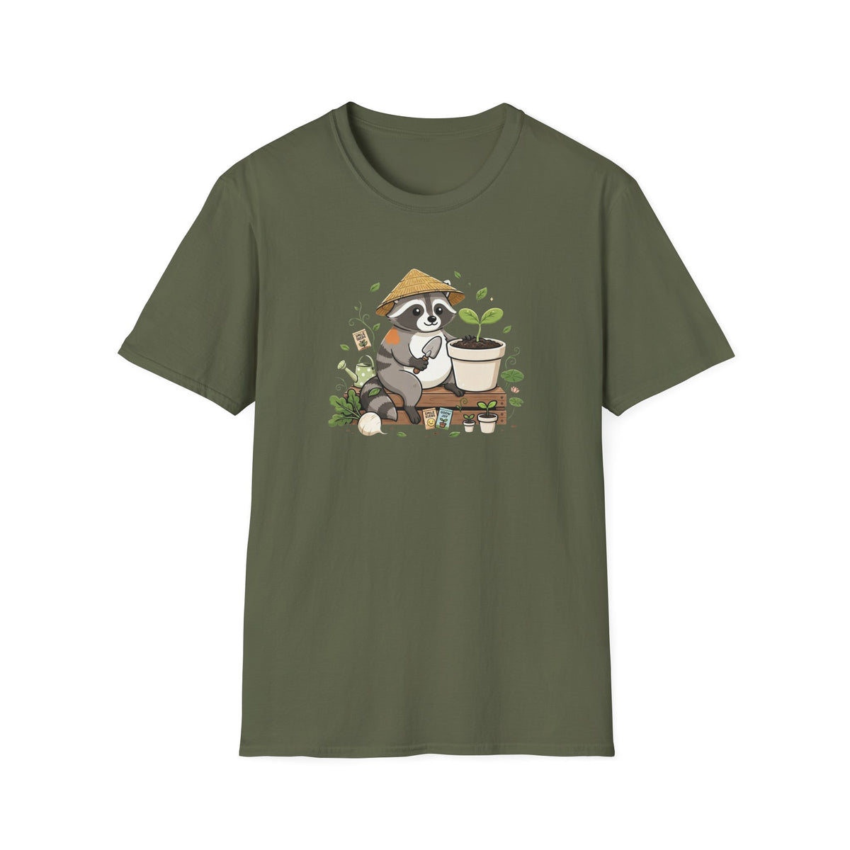 Raccoon Gardener T-Shirt