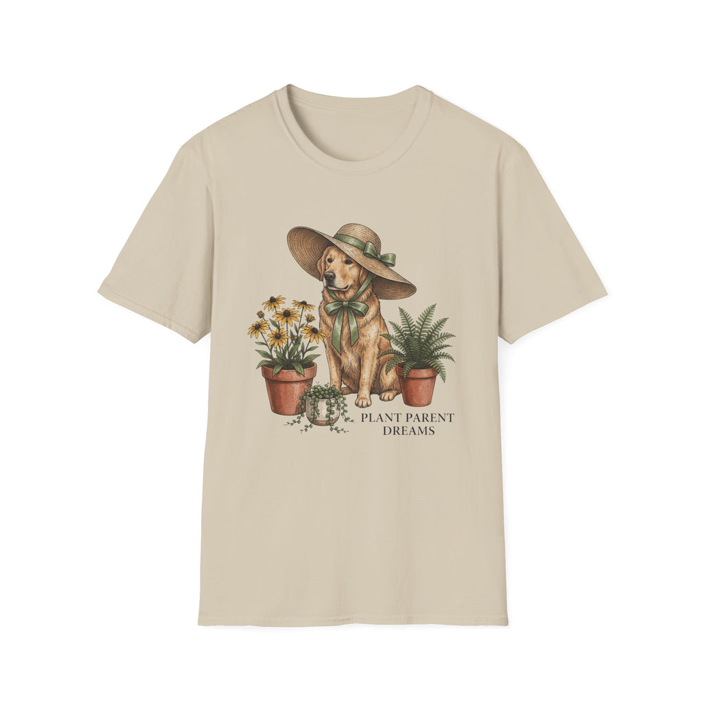 Dog in Sun Hat T‑Shirt