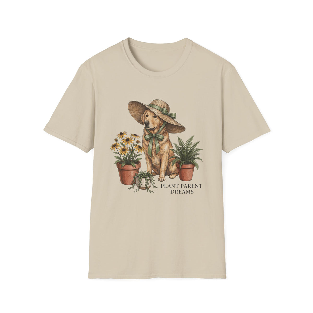 Dog in Sun Hat T‑Shirt